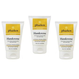 Pharkos Handcreme für trockene Haut 3 x 50ml