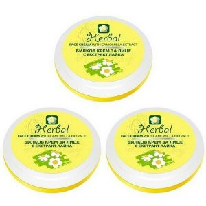 Biofresh Herbal Gesichtscreme mit Kamillenextrakt 3 x 75 ml