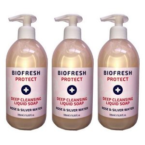 BioFresh Protect Flüssigseife Rose & & Silver Water 3 x 500 ml
