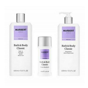 Marbert Bath & Body Classic Bade & Duschgel 400ml + Körperlotion 400ml + Deodorant 40ml