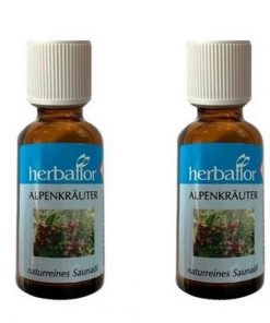 Herbaflor Alpenkräuter Saunaöl Saunaaufguss Saunaduft 2 x 30 ml