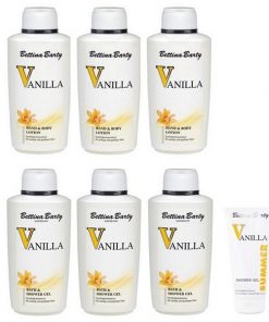 Bettina Barty Vanilla Body Lotion + Shower Gel, je 3 x 500 ml + Summer Shower Gel 150 ml
