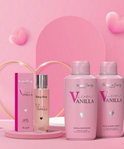 Bettina Barty Love Vanilla Set – Eau de Toilette 50 ml + Bath & Shower Gel 500 ml + Hand & Body Lotion 500 ml
